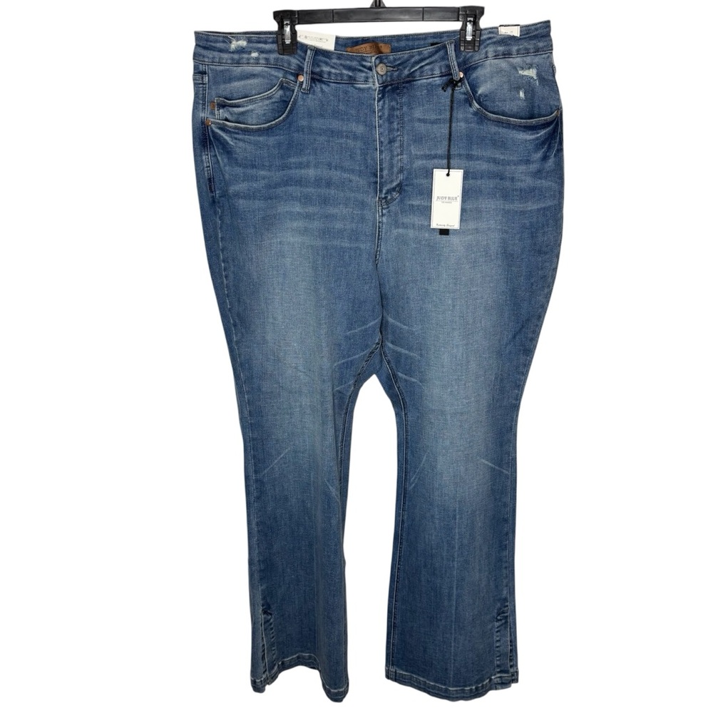 Judy Blue Slim Boot Jeans Womens 24W Nova High Waist Tummy Control Stretch Retro